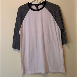 Forever 21 3/4 Sleeve Baseball Top